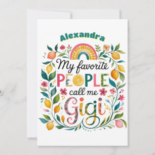 ❤️ Personalisiert GIGI gibt Müttern Geburtstag Einladung