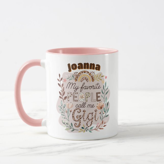 Personalisiert GIGI Mütter Tag Geburtstag Weihnach Tasse (Links)