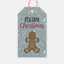 Personalisiert Gingerbread Man Gift Tag Geschenkanhänger