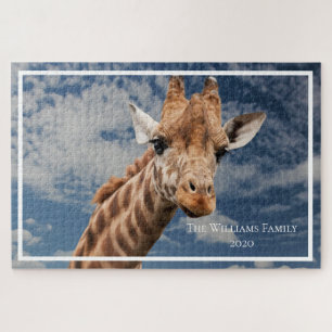 Personalisiert Giraffe Riant Puzzle