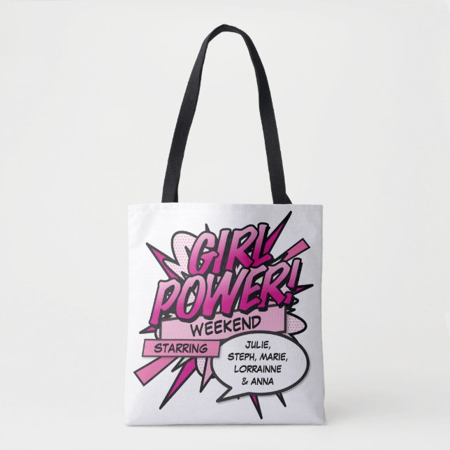 Personalisiert GIRL POWER Girls Weekend (Vorderseite)