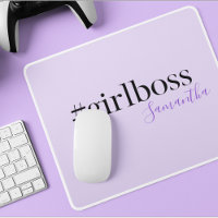 Personalisiert #GirlBoss Moderner Lila Name