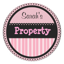 Personalisiert Girlie Stickers