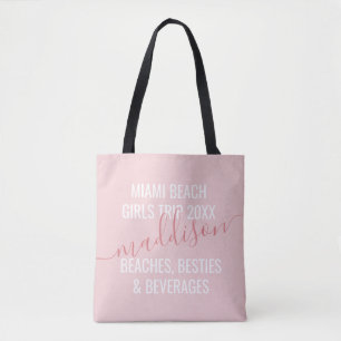 Personalisiert Girls Beach Trip Custom Pink