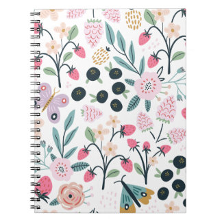 Personalisiert Girls floral Notizblock
