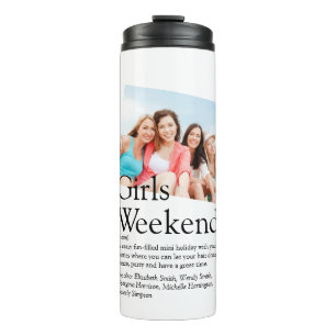 Personalisiert Girls Weekend Definition Foto Thermosbecher