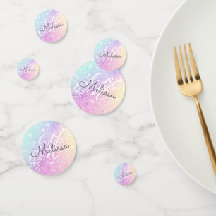 Personalisiert Girly Glam Holographic Glitzer Konfetti