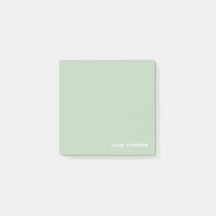 Personalisiert Girly Green School Post-it Klebezettel