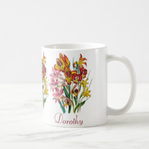 Personalisiert Gladioli Kaffeetasse