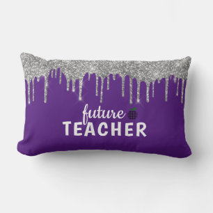 Personalisiert Glam Teacher Lumbar Kissen