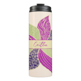 Personalisiert glückliche Blume Thermal Tumbler Thermosbecher