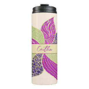 Personalisiert glückliche Blume Thermal Tumbler Thermosbecher