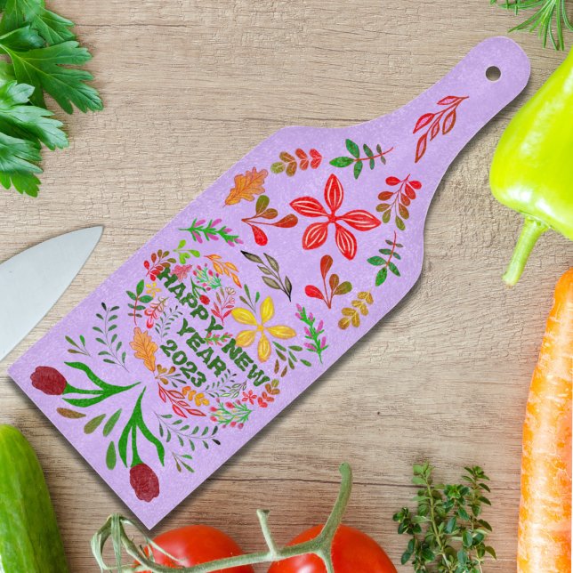 PERSONALISIERT GLÜCKLICHES NEUES JAHR 20XX SCHNEIDEBRETT (Von Creator hochgeladen)