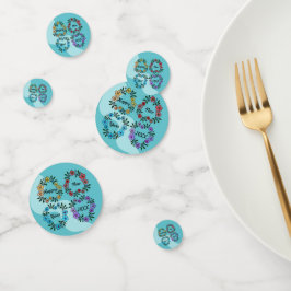 PERSONALISIERT GLÜCKLICHES NEUJAHR 20XX & BLUME KR KONFETTI