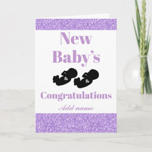 Personalisiert Glückwunsch neue Babykarte Karte