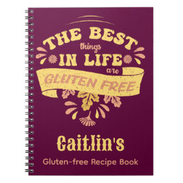 Personalisiert glutenfreies Kochen Celiac Coeliac Notizblock