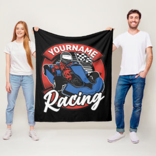 Personalisiert Go Kart Extreme Racing Karting Race Fleecedecke