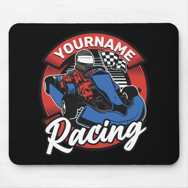 Personalisiert Go Kart Extreme Racing Karting Race Mousepad (Vorne)