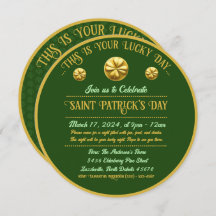 Personalisiert Golden Kleeblatt St. Patrick's Day