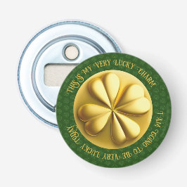 Personalisiert Golden Kleeblatt St. Patrick's Day Flaschenöffner