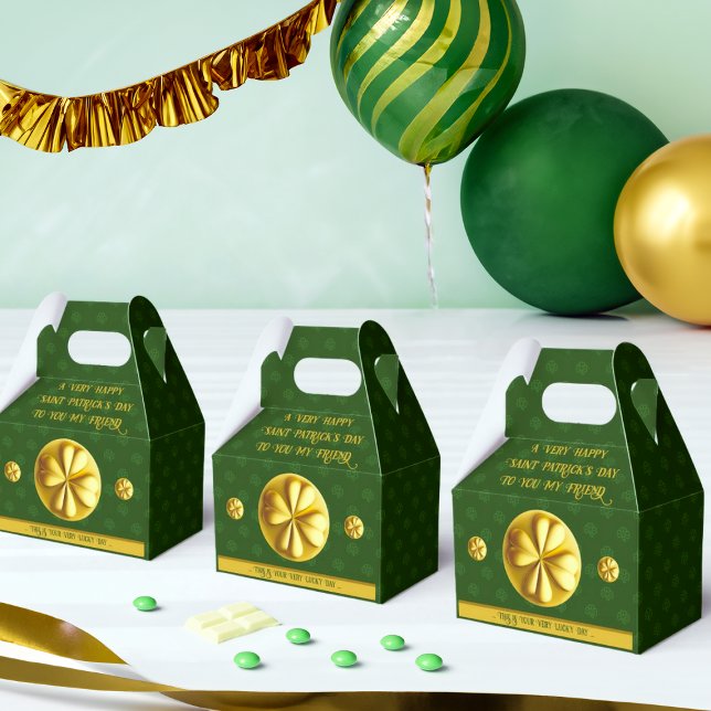Personalisiert Golden Kleeblatt St. Patrick's Day Geschenkschachtel (Von Creator hochgeladen)