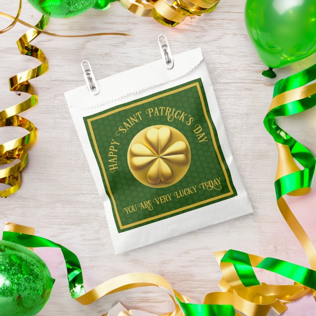 Personalisiert Golden Kleeblatt St. Patrick's Day Geschenktütchen (Von Creator hochgeladen)