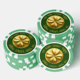 Personalisiert Golden Kleeblatt St. Patrick's Day Pokerchips