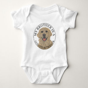 Personalisiert Golden Retriever Baby Strampler