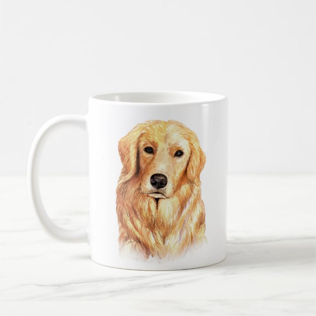 Personalisiert Golden Retriever Kaffeetasse (Links)