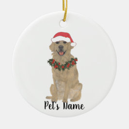 Personalisiert Golden Retriever Keramik Ornament
