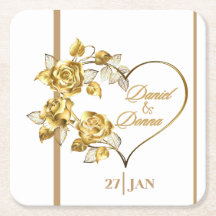Personalisiert Golden Wedding Napkins