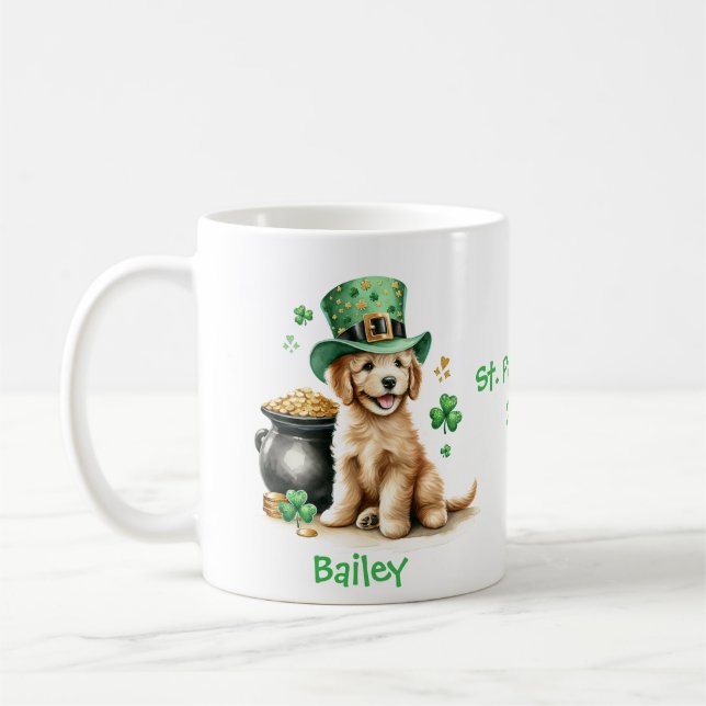 Personalisiert Goldendoodle Tasse St. Patty (Links)