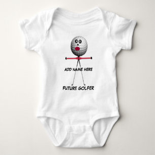 Personalisiert Golf Baby Cartoon Strampler
