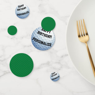 Personalisiert Golf Ball Happy Birthday Confetti Konfetti