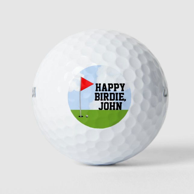 Personalisiert Golf Birthday Collectible Golfball (Vorderseite)