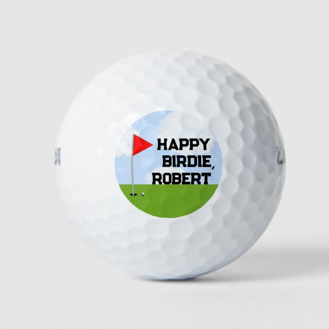 Personalisiert Golf Birthday Collectible Golfball (Vorderseite)