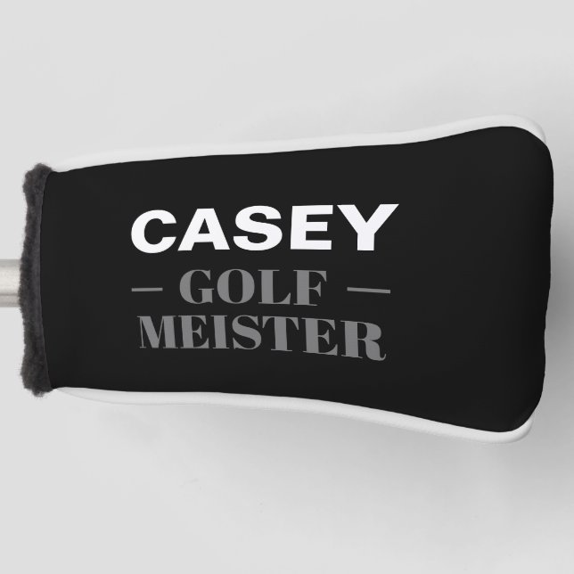 Personalisiert Golf Meister Funny Headcover (Vorderseite)