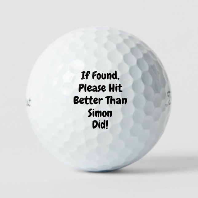 personalisiert golfball (Vorderseite)