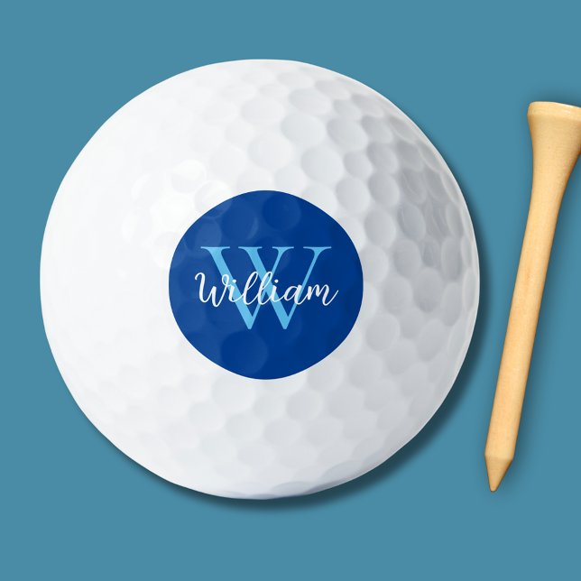 Personalisiert Golfball (Blue monogram golf balls)