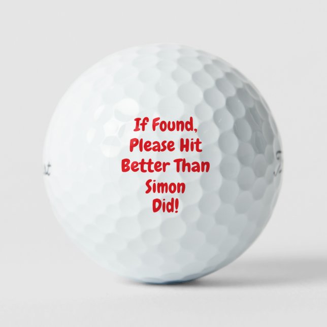 personalisiert golfball (Vorderseite)
