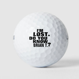 Personalisiert Golfer Name Funny Love Golfball