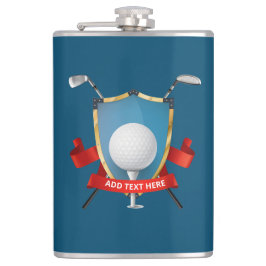 Personalisiert Golfers Vinyl-Wrapped Flask Flachmann