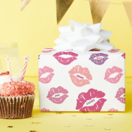 Personalisiert Got deinen Namen auf meinen Lippen Geschenkpapier