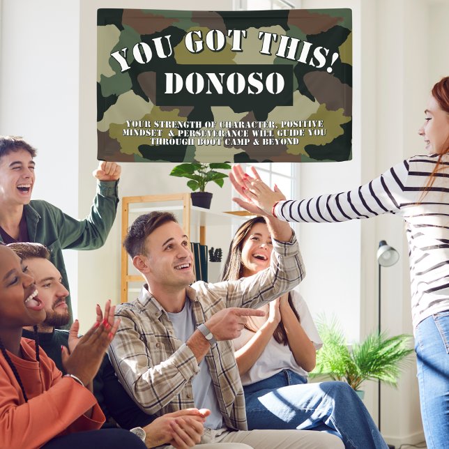 Personalisiert Got du das! Boot Camp Farewell Camo Banner (Von Creator hochgeladen)
