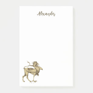 Personalisiert Gothic Griffin Renaissance Dragon Post-it Klebezettel