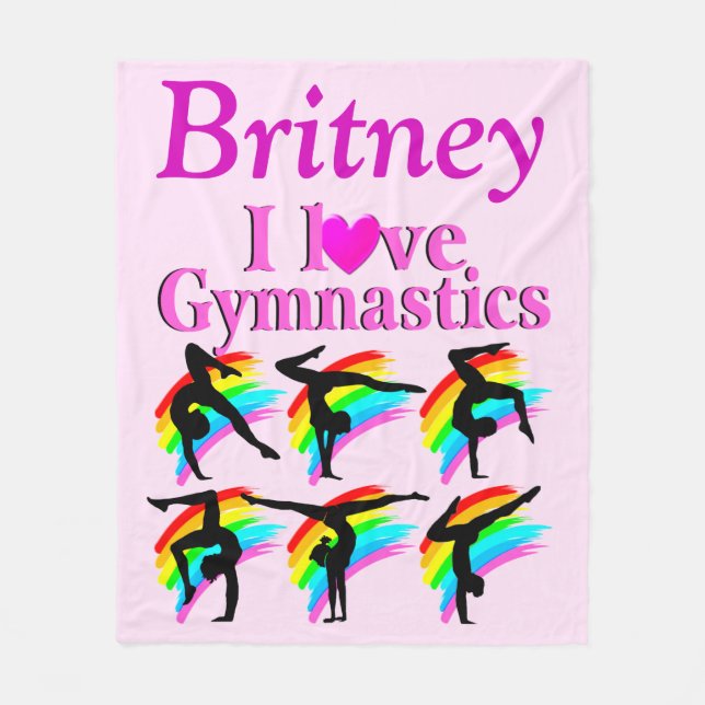 PERSONALISIERT GRACEFUL GYMNAST FLEECE BLANKET (Vorderseite)
