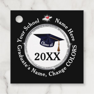 Personalisiert, Graduierungspartei Gunst Tags, Geschenkanhänger