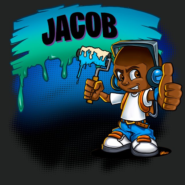 Personalisiert Graffiti Boy T - Shirt (Von Creator hochgeladen)