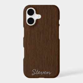 Personalisiert Grainy Dark Wood