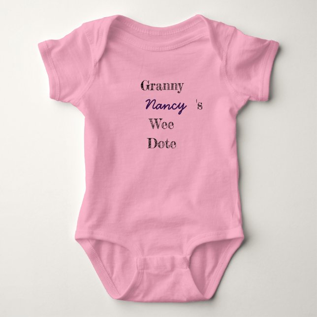 Personalisiert Granny Baby Strampler (Vorderseite)
